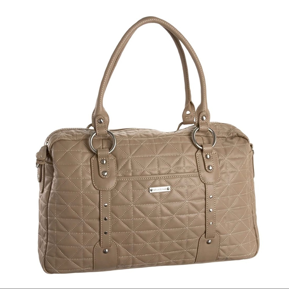 ❤️STORKSAK ELIZABETH QUILTED DIAPER BAG‎